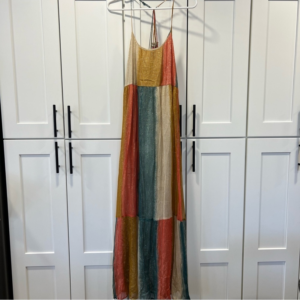 lovestitch Multicolor Striped Backless Maxi Dress - Picture 2 of 10
